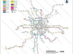 (北京地铁)北京城市轨道交通线网图(仿官方·实际比例·持续更新