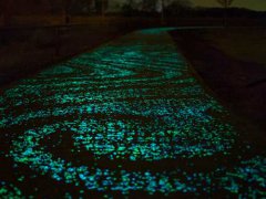 小区夜光跑道怎么做 夜光跑道施工 荧光跑道铺设方法
