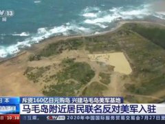 日本民众反对政府购岛建美军基地