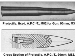 潘兴的90mmM3各种穿甲弹讲解（内含美国官方资料中的内容）