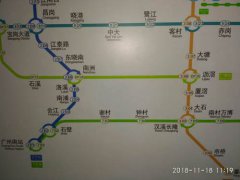 广州地铁2018年版地铁线网图