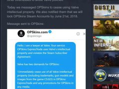 opskin被V社强制将于6月21日关闭所有CSGO相关服务