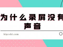 为什么录屏没有声音？史上最有效的解决方法