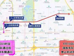 2019年9月14日15日北京交通管制通告