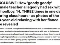 23岁女老师勾引14岁男学生,学校门口一天连续发生三次性关系