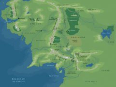 (指环王)系列世界观 第三纪元中土世界地图的设计过程