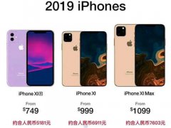 2019款iPhone预测价格出炉 三款机型,均比去年便宜