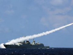 台媒:解放军向南海发射两枚导弹 解放军向南海试射