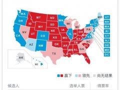美国总统大选实时票数 美国总统大选实时数据