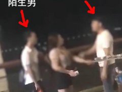 女子与陌生男逛街被老公发现大吼