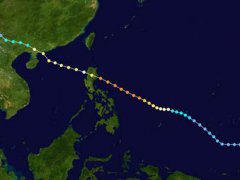 8号台风路径图 8号台风路径实时发布