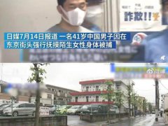 中国男子日本街头强摸女子被捕 中国男子日本街头被捕原因