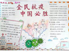 致敬抗疫英雄手抄报 致敬抗疫英雄小学三年级