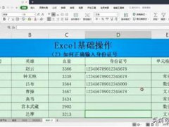 excel中输入身份证号码(如何正确输入身份证号)