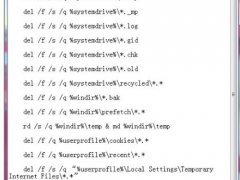 一键清理系统垃圾bat(一键清理垃圾bat程序教程)
